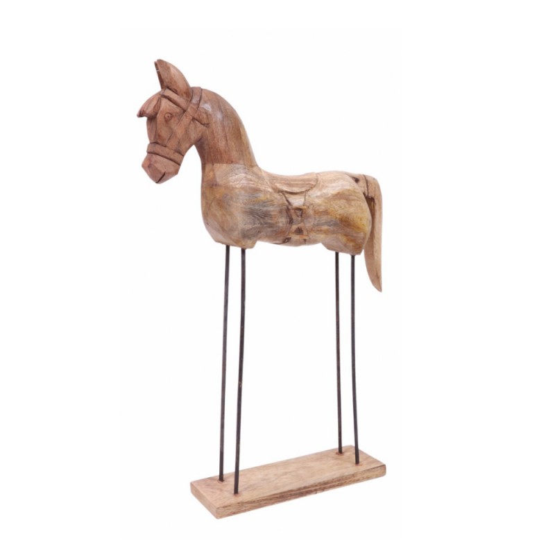 BOGO NATURAL ΔΙΑΚΟΣΜΗΤΙΚΟ ΑΛΟΓΟ 37x10x60cm ΞΥΛΟ MANGO ΦΥΣΙΚΟ ΣΙΔΕΡΟ