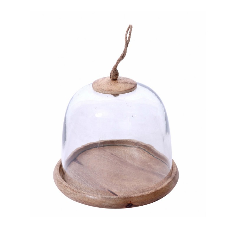 IRIS ΚΟΥΠ ΜΕ ΚΑΠΑΚΙ 23x23x20cm ΞΥΛΟ ΦΥΣΙΚΟ ΔΙΑΦΑΝΟ ΓΥΑΛΙ