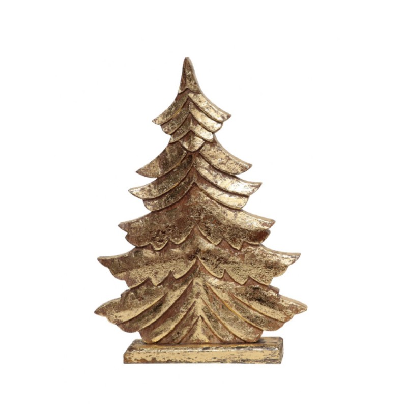 ELVI ΧΡΙΣΤΟΥΓΕΝΝΙΑΤΙΚΟ ΔΙΑΚΟΣΜΗΤΙΚΟ ΔΕΝΤΡΟ 30x6x43cm ΞΥΛΟ MANGO ΧΡΥΣΟ