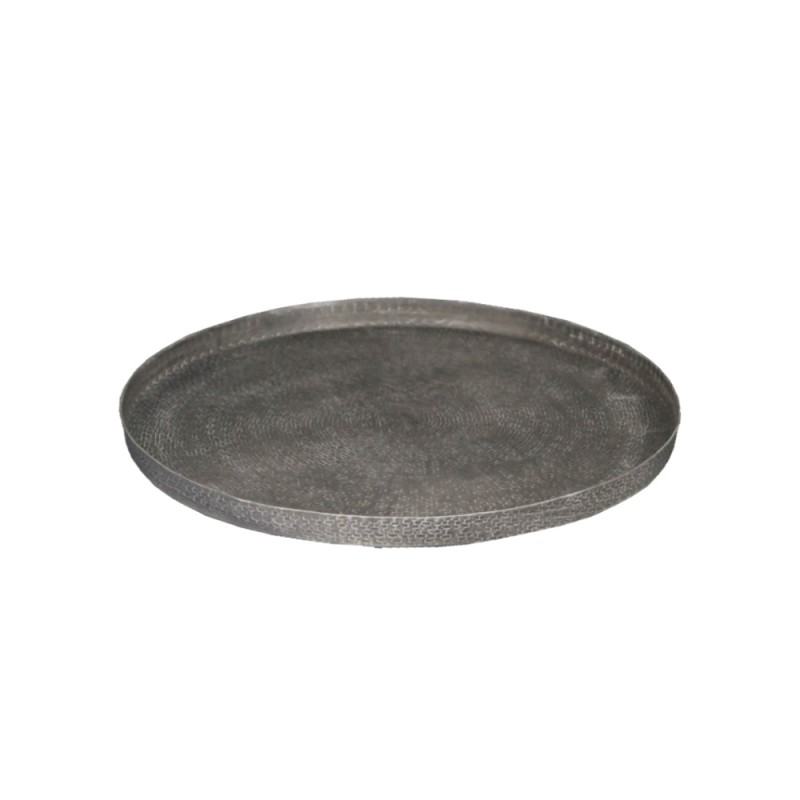 ANDROS ROUND 1 ΔΙΣΚΟΣ ΔΙΑΚΟΣΜΗΣΗΣ 30x30x3cm ΑΛΟΥΜΙΝΙΟ WHITE WASHED