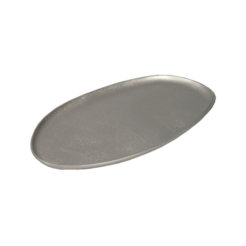 MANDY ΔΙΣΚΟΣ ΔΙΑΚΟΣΜΗΣΗΣ 39x19x1cm ΑΛΟΥΜΙΝΙΟ SILVER ΜΑΤ