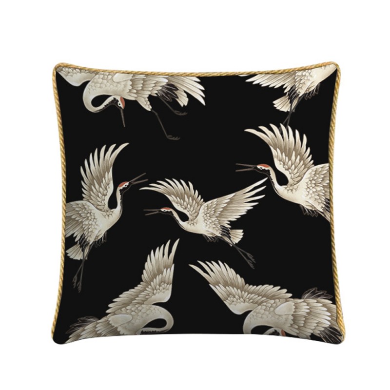 CREYR ΔΙΑΚΟΣΜΗΤΙΚΟ ΜΑΞΙΛΑΡΙ 45x45cm ΒΕΛΟΥΔΟ ΠΟΛΥΧΡΩΜΟ ΜΑΥΡΟ