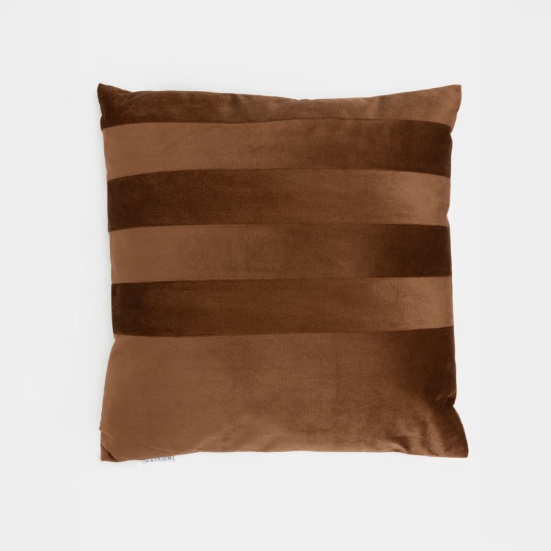 SERI ΔΙΑΚΟΣΜΗΤΙΚΟ ΜΑΞΙΛΑΡΙ 45x45cm ΒΕΛΟΥΔΟ ΚΑΦΕ