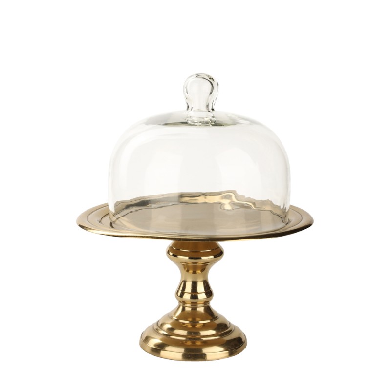 BRILLER ΚΟΥΠ ΜΕ ΚΑΠΑΚΙ 23x23x27cm ΑΛΟΥΜΙΝΙΟ ΧΡΥΣΟ ΓΥΑΛΙ