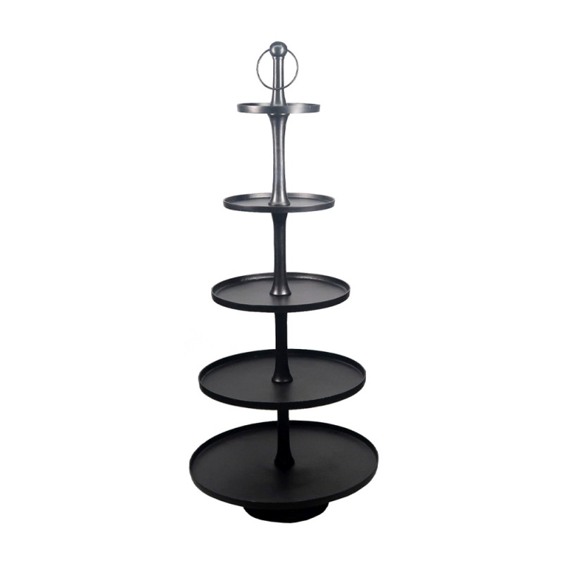 NEVA ΟΡΝΤΕΒΙΕΡΑ 5 ΕΠΙΠΕΔΑ 152cm ΑΛΟΥΜΙΝΙΟ ΜΑΥΡΟ