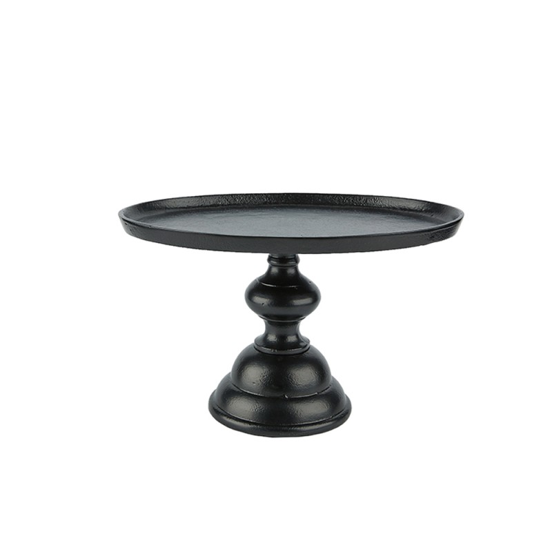 DAZZLE ΠΛΑΤΩ ΜΕ ΠΟΔΙ 30x20x19cm ΑΛΟΥΜΙΝΙΟ ΜΑΥΡΟ