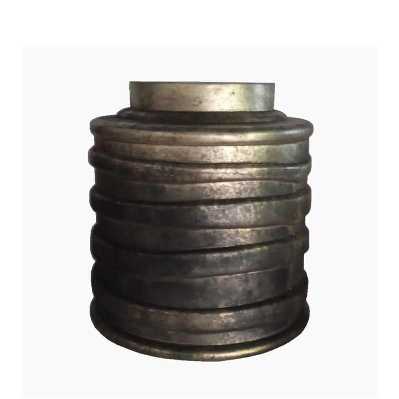 SANKA ΒΑΖΟ 23x23x24cm ΓΥΑΛΙ ΧΡΥΣΟ ΜΠΡΟΝΖΕ ΑΣΗΜΙ