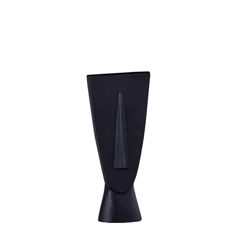 VISO ΒΑΖΟ 14x8x33cm ΑΛΟΥΜΙΝΙΟ ΜΑΥΡΟ ROUGH