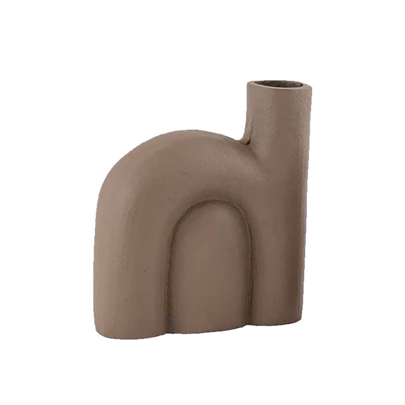 FORMAS ΒΑΖΟ ΒΑΖΟ 15x5x16cm ΑΛΟΥΜΙΝΙΟ BEIGE ROUGH