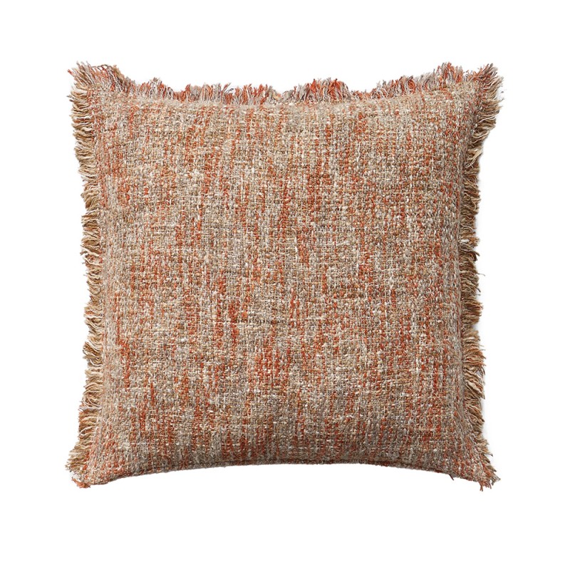 TIMBER TAN A ΔΙΑΚΟΣΜΗΤΙΚΟ ΜΑΞΙΛΑΡΙ 50x50cm ΒΑΜΒΑΚΙ TERRACOTTA ΜΠΕΖ ΒΙΣΚΟΖΗ