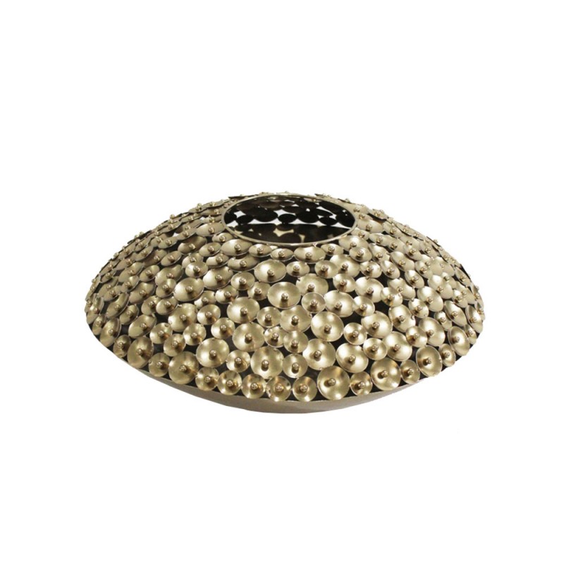 POPPY ΒΑΖΟ 52x52x23cm ΜΕΤΑΛΛΟ ΧΡΥΣΟ ANTIQUE