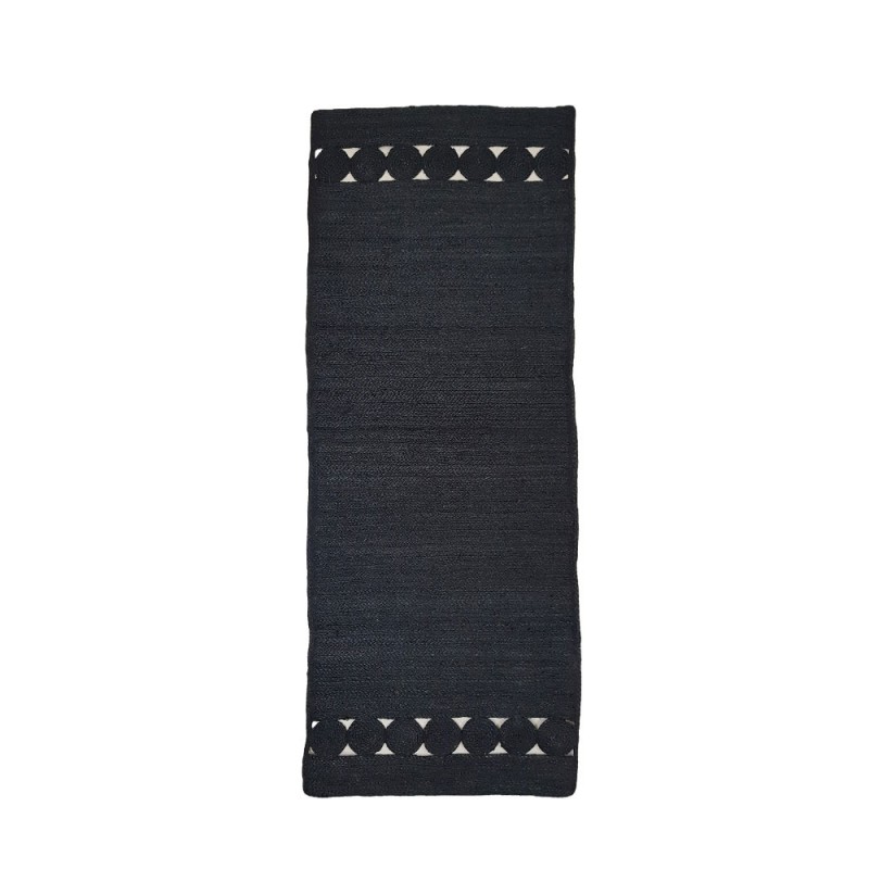 ARMON ΧΑΛΙ ΔΙΑΔΡΟΜΟΥ 180x50cm ΓΙΟΥΤΑ ΜΑΥΡΟ