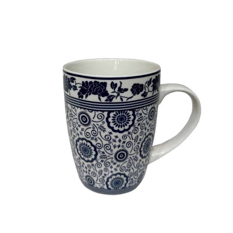 FELICIA ΚΟΥΠΑ 8x8x11cm NEW BONE CHINA ΛΕΥΚΟ ΜΠΛΕ