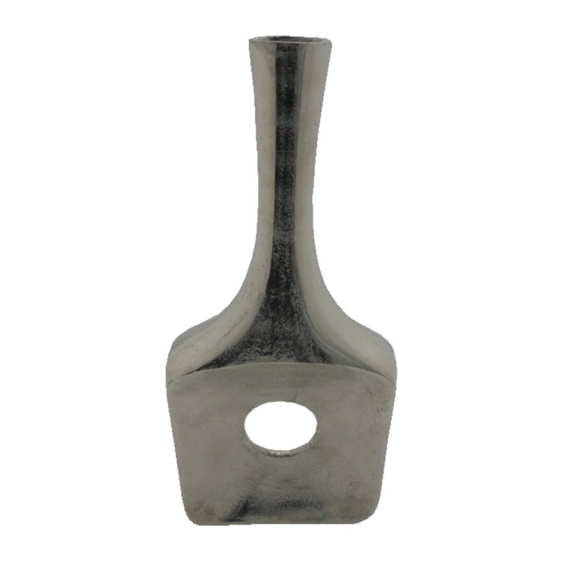 GLAM ΒΑΖΟ 25x7x58cm ΑΛΟΥΜΙΝΙΟ SILVER NICKEL