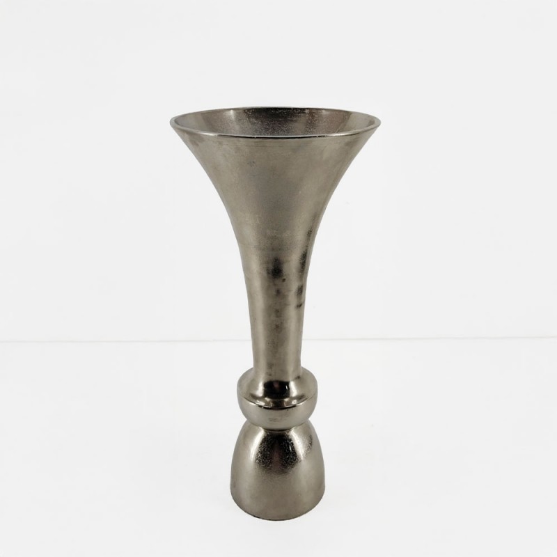 LUXOR ΒΑΖΟ 23x23x50cm ΑΛΟΥΜΙΝΙΟ SILVER NICKEL