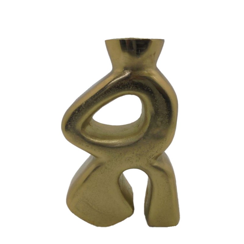 MODERN ΒΑΖΟ 18x7x29cm ΑΛΟΥΜΙΝΙΟ ΧΡΥΣΟ