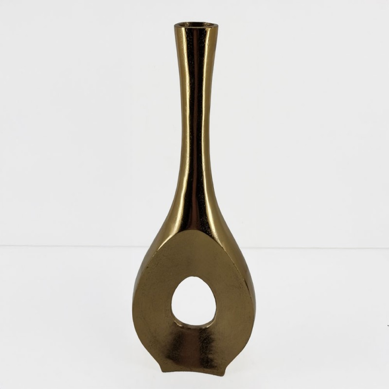 ADEL ΒΑΖΟ 19x7x56cm ΑΛΟΥΜΙΝΙΟ ΧΡΥΣΟ