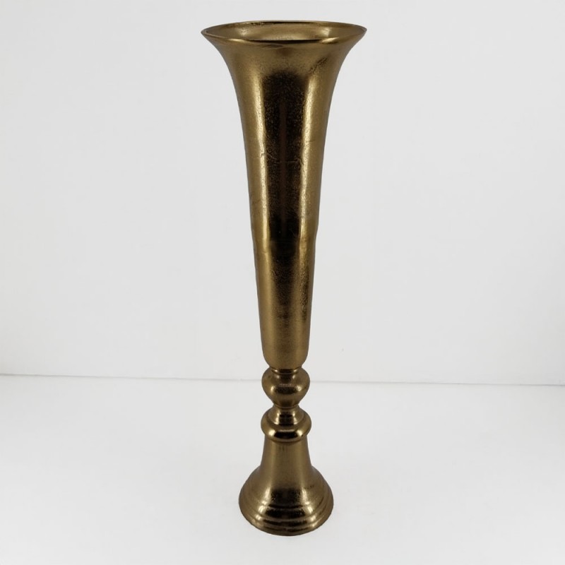 FLORES ΒΑΖΟ 20x20x71cm ΑΛΟΥΜΙΝΙΟ ΧΡΥΣΟ