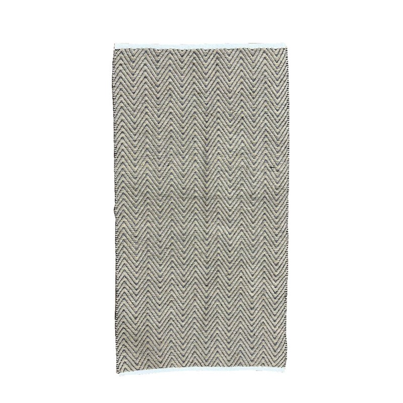 UMA ΧΑΛΙ ΔΙΑΔΡΟΜΟΥ 70x140cm ΓΙΟΥΤΑ ΜΠΕΖ ΜΑΥΡΟ ΒΑΜΒΑΚΙ