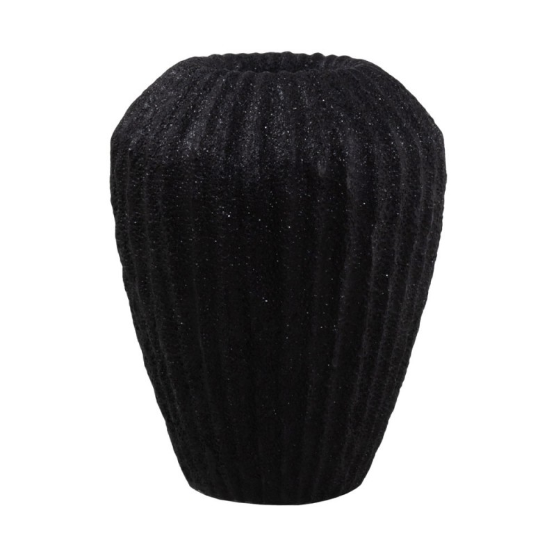 RAMBLER ΒΑΖΟ 29x29x36cm ΤΕΧΝΗΤΗ ΠΕΤΡΑ ΜΑΥΡΟ