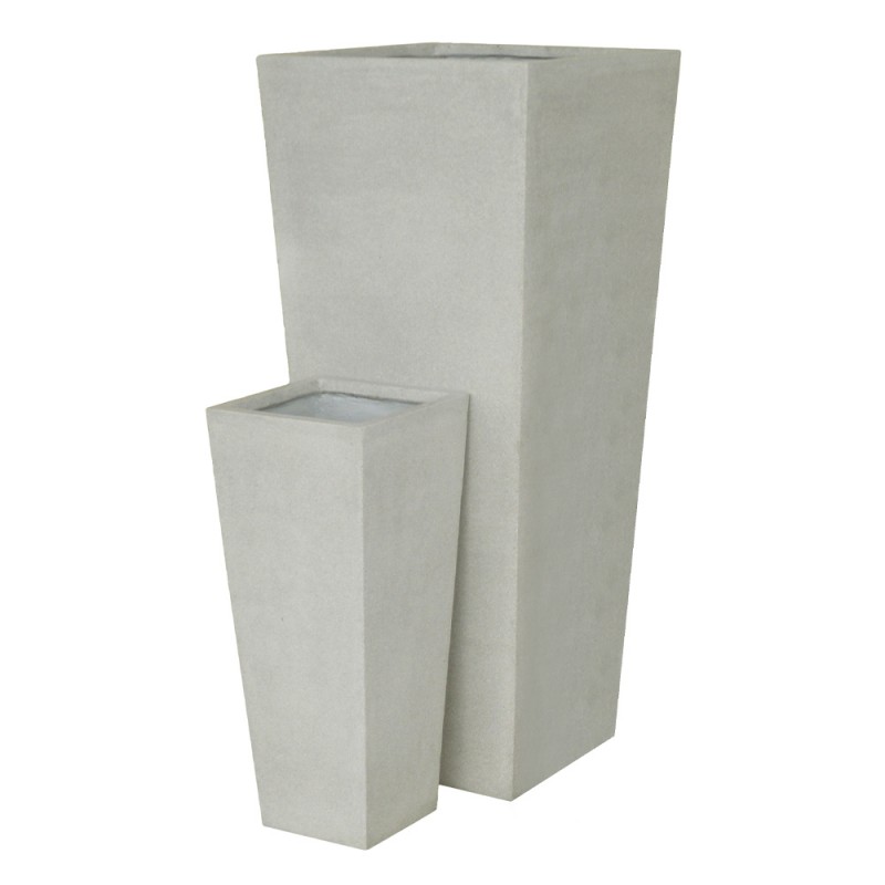 SAVANNAH ΓΛΑΣΤΡΑ 32x32x76cm ΤΣΙΜΕΝΤΟ ΓΚΡΙ