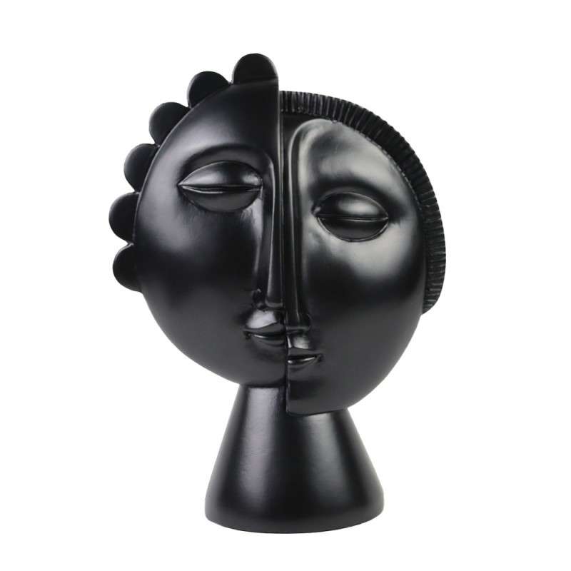 LOKI ΔΙΑΚΟΣΜΗΤΙΚΟ ΠΡΟΣΩΠΟ 18x9x25cm POLYRESIN ΜΑΥΡΟ