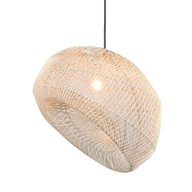 ANKUR ΦΩΤΙΣΤΙΚΟ ΟΡΟΦΗΣ 57x48x32cm ΜΕΤΑΛΛΟ ΦΥΣΙΚΟ RATTAN