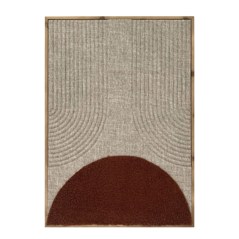 BE OPTIMISTIC ΠΙΝΑΚΑΣ ΔΙΑΚΟΣΜΗΣΗΣ 50x70x3cm ΞΥΛΟ ΜΠΕΖ TERRACOTTA ΦΥΣΙΚΟ