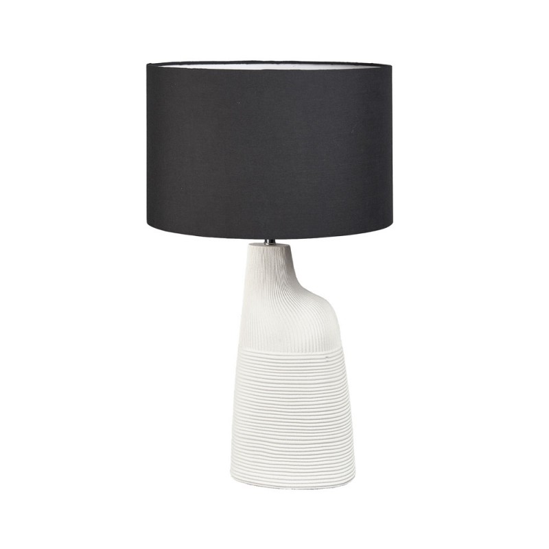 JEMMA ΦΩΤΙΣΤΙΚΟ ΕΠΙΤΡΑΠΕΖΙΟ 36x36x57cm POLYRESIN ΛΕΥΚΟ ΜΑΥΡΟ