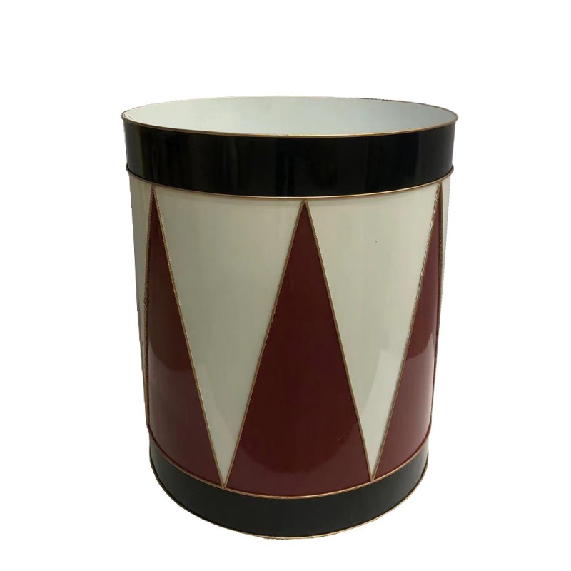 RED DRUM L ΧΡΙΣΤΟΥΓΕΝΝΙΑΤΙΚΟ ΔΙΑΚΟΣΜΗΤΙΚΟ ΤΥΜΠΑΝΟ 43x43x51cm ΜΕΤΑΛΛΟ ΛΕΥΚΟ ΜΑΥΡΟ ΚΟΚΚΙΝΟ