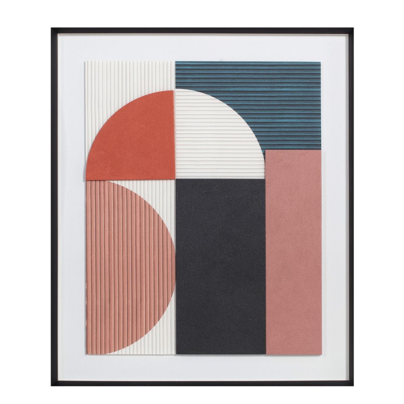 BLENDED COLORS ΠΙΝΑΚΑΣ ΔΙΑΚΟΣΜΗΣΗΣ 50x60x4cm ΚΑΜΒΑΣ ΠΟΛΥΧΡΩΜΟ ΞΥΛΟ ΜΑΥΡΟ