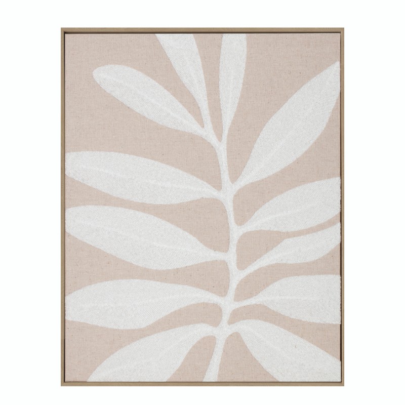 WILDFLOWER ΠΙΝΑΚΑΣ ΔΙΑΚΟΣΜΗΣΗΣ 40x50x3cm ΛΙΝΟ ΜΠΕΖ ΞΥΛΟ ΦΥΣΙΚΟ