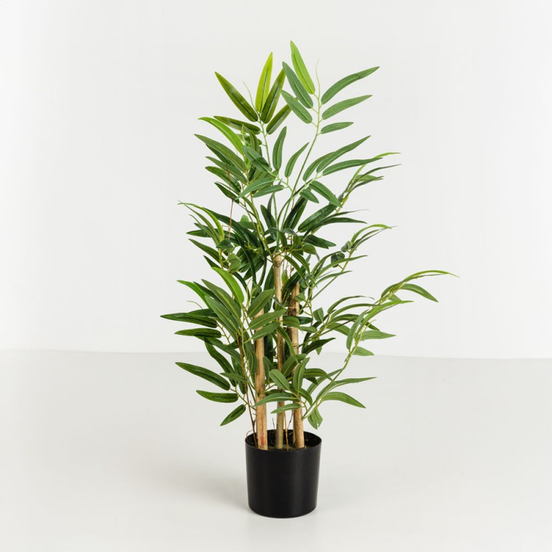 BAMBOO ΦΥΤΟ ΤΕΧΝΗΤΟ ΣΕ ΓΛΑΣΤΡΑ 70cm POLYESTER ΠΡΑΣΙΝΟ PVC