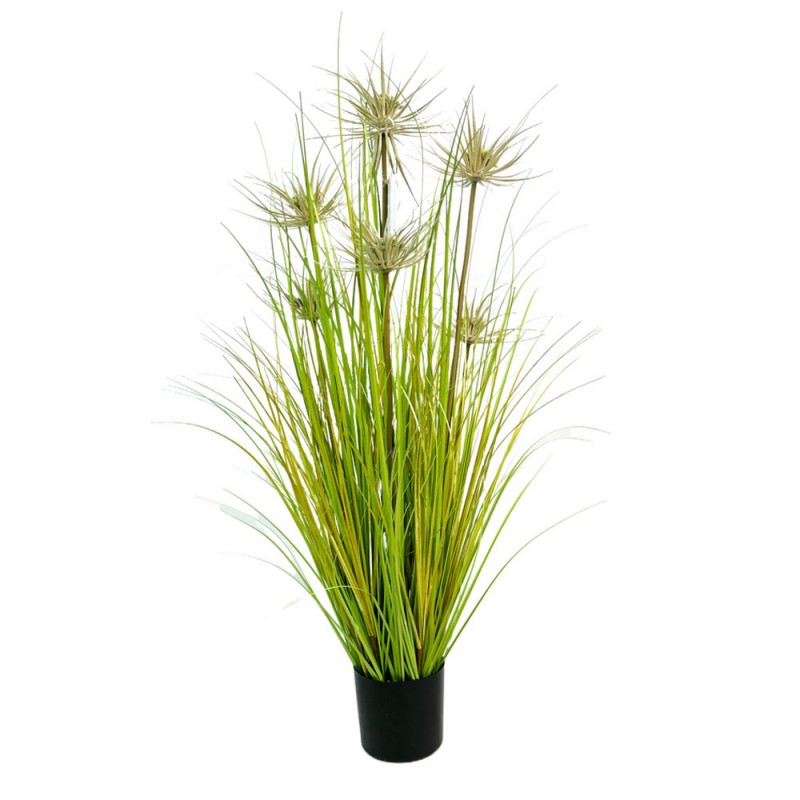 SUNNY FLOWER ΦΥΤΟ ΤΕΧΝΗΤΟ ΣΕ ΓΛΑΣΤΡΑ 90cm PVC ΠΡΑΣΙΝΟ