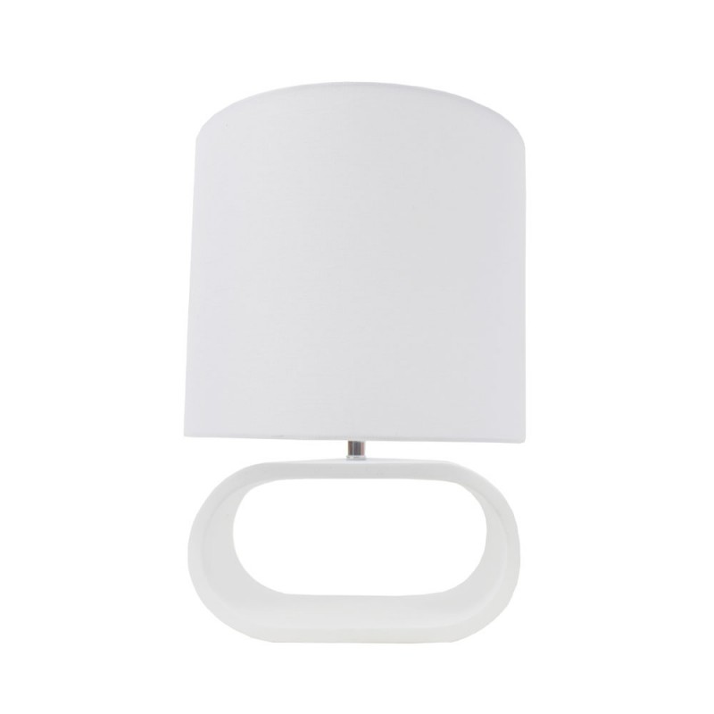 ELIO ΦΩΤΙΣΤΙΚΟ ΕΠΙΤΡΑΠΕΖΙΟ 32x32x46cm POLYRESIN ΛΕΥΚΟ ΛΙΝΟ ΛΕΥΚΟ