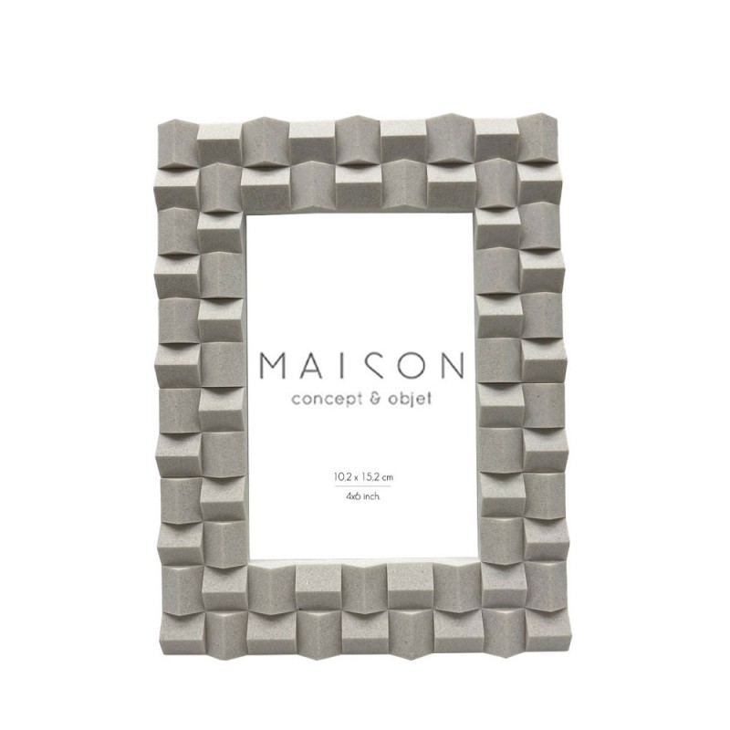 TILES ΚΟΡΝΙΖΑ 17x2x22cm POLYRESIN ΛΕΥΚΟ ΓΥΑΛΙ