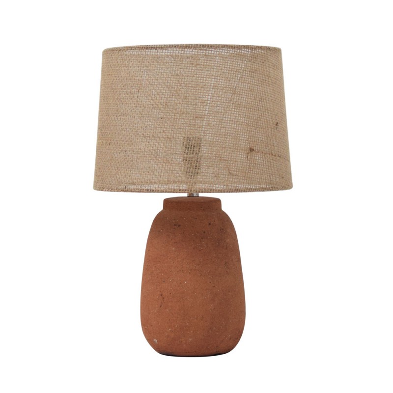 SIERRA ΦΩΤΙΣΤΙΚΟ ΕΠΙΤΡΑΠΕΖΙΟ 28x28x44cm STONEWARE TERRACOTTA ΛΙΝΟ ΜΠΕΖ