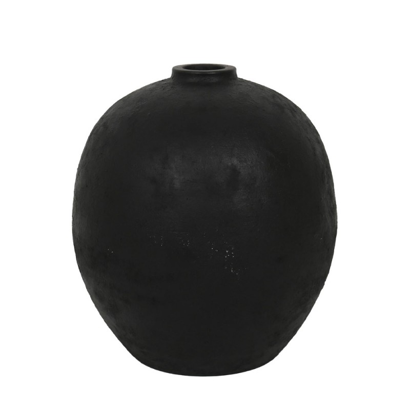 KRAKATOA ΒΑΖΟ 35x35x40cm MgO ΜΑΥΡΟ