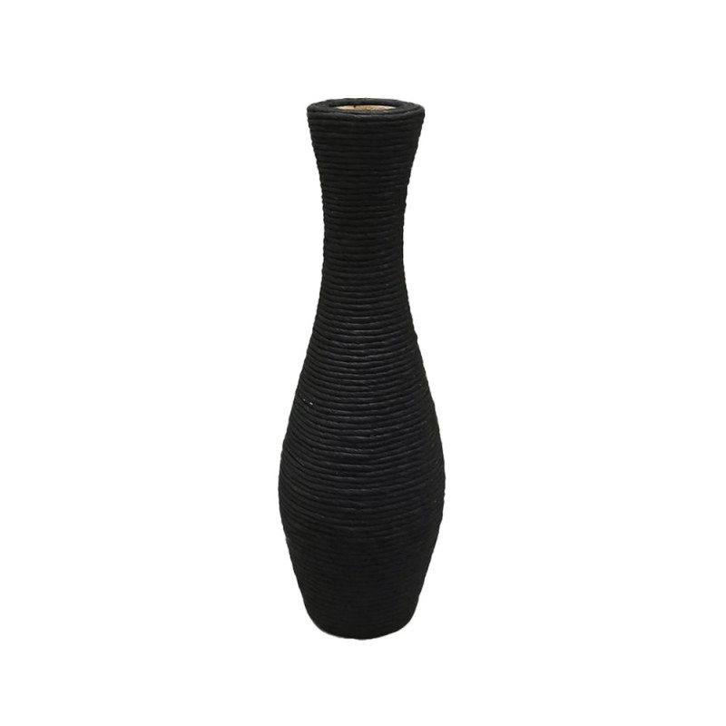 NUBIA ΒΑΖΟ 20x20x62cm ΞΥΛΟ ΕΛΑΤΟΥ ΜΑΥΡΟ