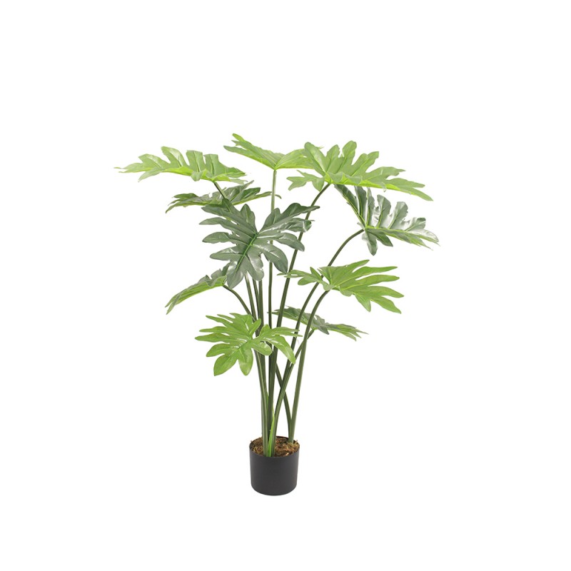 PHILODENDRON ΔΕΝΤΡΟ ΤΕΧΝΗΤΟ ΣΕ ΓΛΑΣΤΡΑ 130cm PEVA ΠΡΑΣΙΝΟ