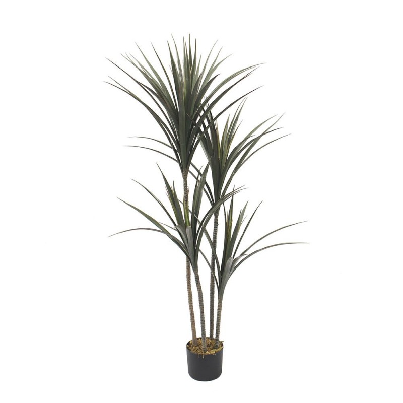 YUCCA ΔΕΝΤΡΟ ΤΕΧΝΗΤΟ ΣΕ ΓΛΑΣΤΡΑ 130cm PE ΠΡΑΣΙΝΟ