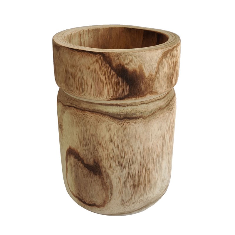 KENGO ΒΑΖΟ 26x26x38cm ΞΥΛΟ ΦΥΣΙΚΟ