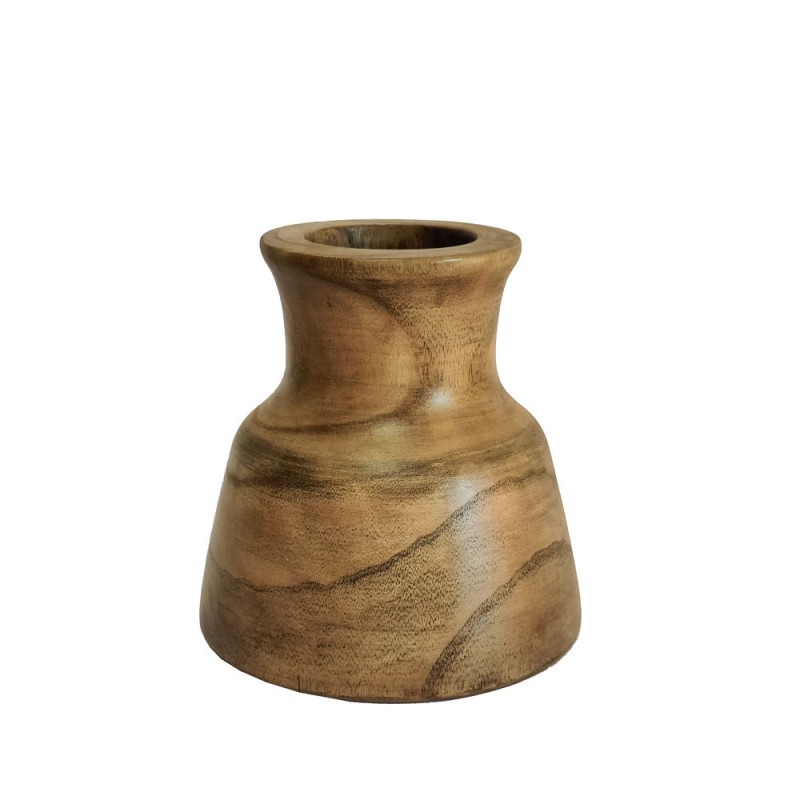 CEDAR ΒΑΖΟ 22x22x22cm ΞΥΛΟ ΚΑΦΕ