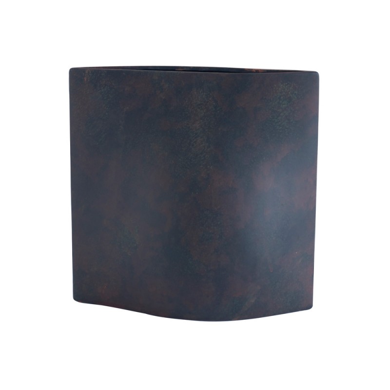 ARIADNE ΒΑΖΟ 26x15x25cm ΚΕΡΑΜΙΚΟ ΑΝΘΡΑΚΙ ΚΑΦΕ