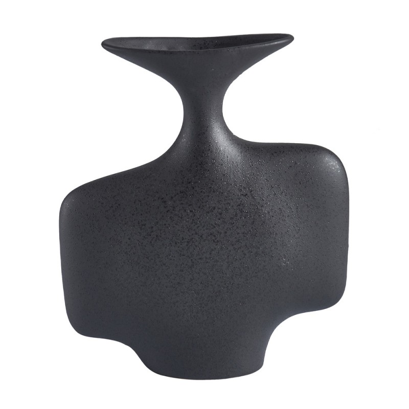 THETIS ΒΑΖΟ 23x8x27cm ΚΕΡΑΜΙΚΟ ΜΑΥΡΟ