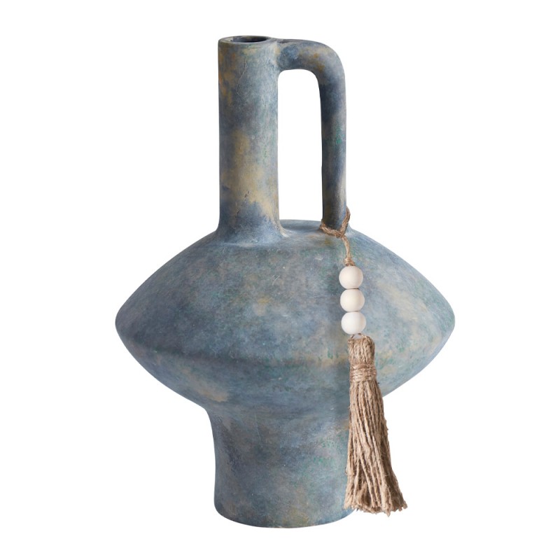 FENDRA ΒΑΖΟ 19x19x27cm ΚΕΡΑΜΙΚΟ ΓΚΡΙ ΜΠΕΖ