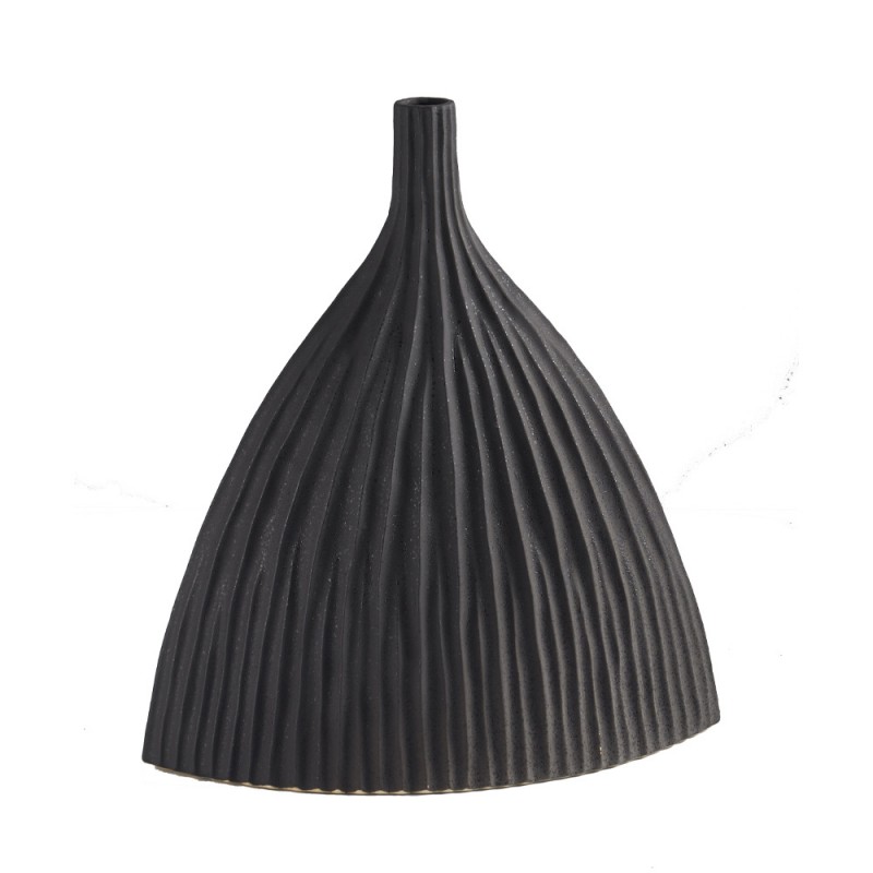 ISIDA ΒΑΖΟ 36x18x41cm ΚΕΡΑΜΙΚΟ ΜΑΥΡΟ