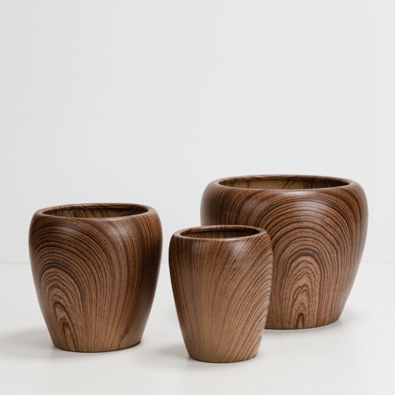 BOIS ΓΛΑΣΤΡΑ ΣΕΤ 3ΤΜΧ 42x42x35cm ΚΕΡΑΜΙΚΟ ΚΑΦΕ