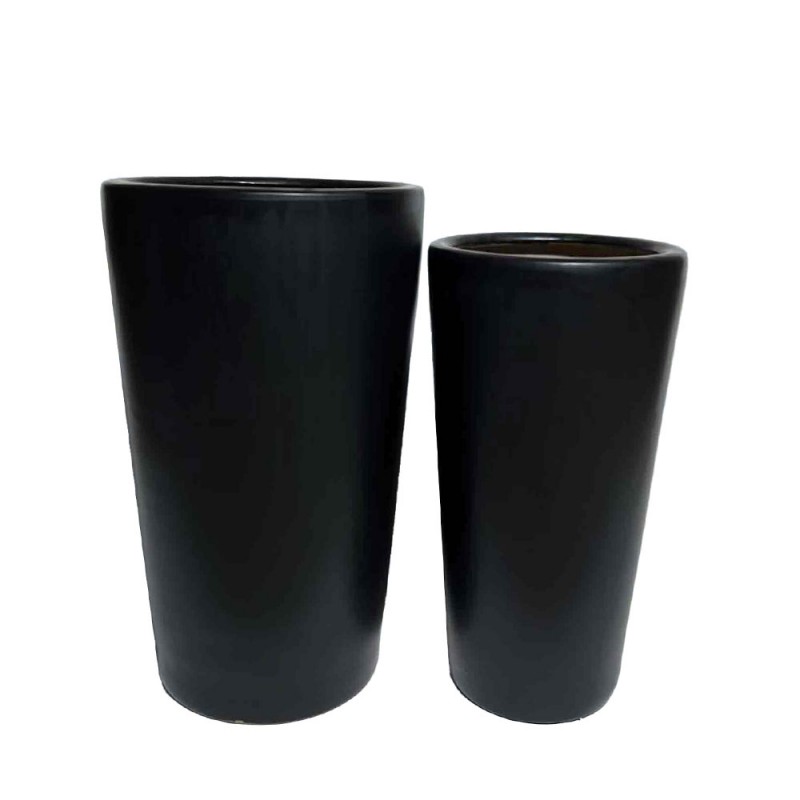 ONYX ΓΛΑΣΤΡΑ ΣΕΤ 2ΤΜΧ 32x32x53cm ΚΕΡΑΜΙΚΟ ΜΑΥΡΟ