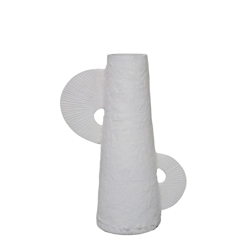 FINTON ΒΑΖΟ 22x12x30cm ΑΛΟΥΜΙΝΙΟ ΛΕΥΚΟ